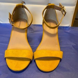 Torrid Mustard Color Heels,